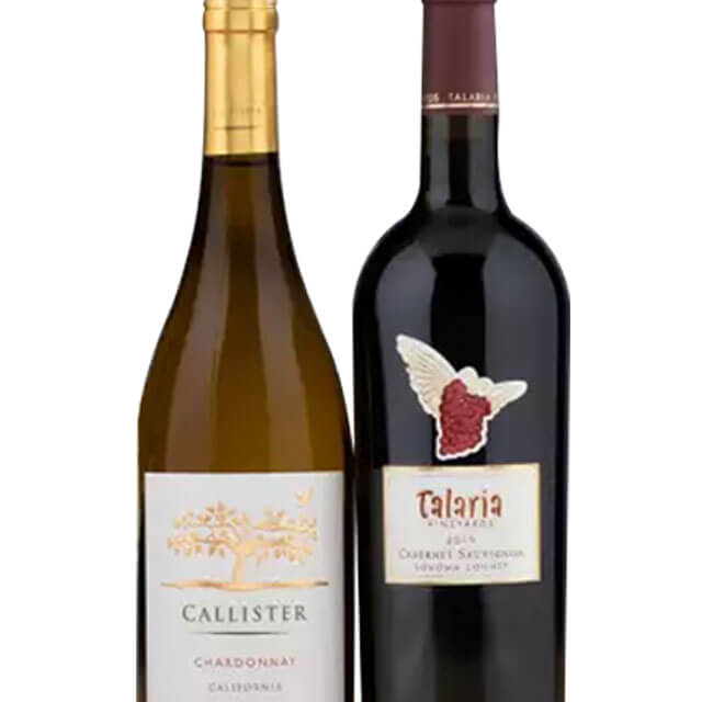 California Cabernet and Chardonnay Duet - Birthday