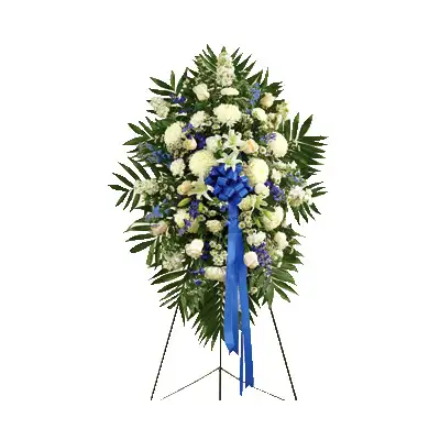 Blue & White Sympathy Standing
