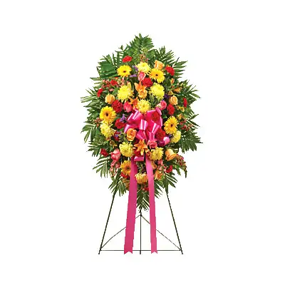 Multicolor Bright Sympathy Standing Spray