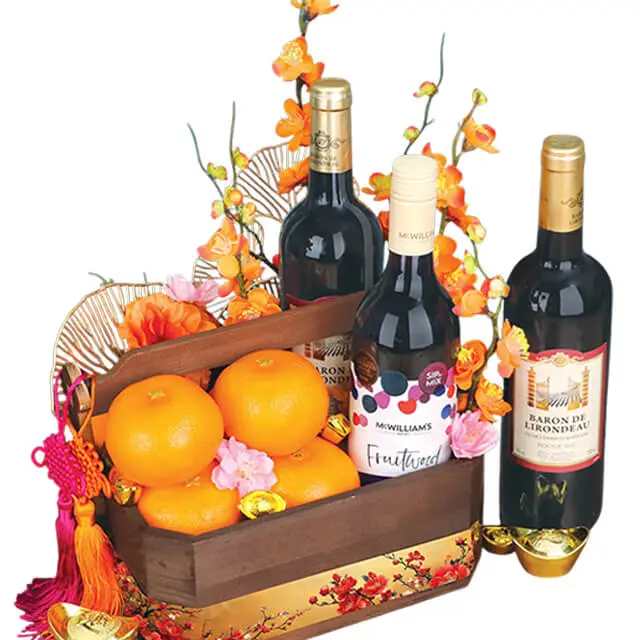 Wine & Oranges Luxury Gift Set - CNY Hamper 2025
